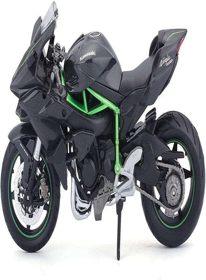 Babelly 1/12 Scale Model Compatible with Kawasaki Replica Miniature Model Ninja H2 R 2017 Collectible, Metal Multicolor - Image 2